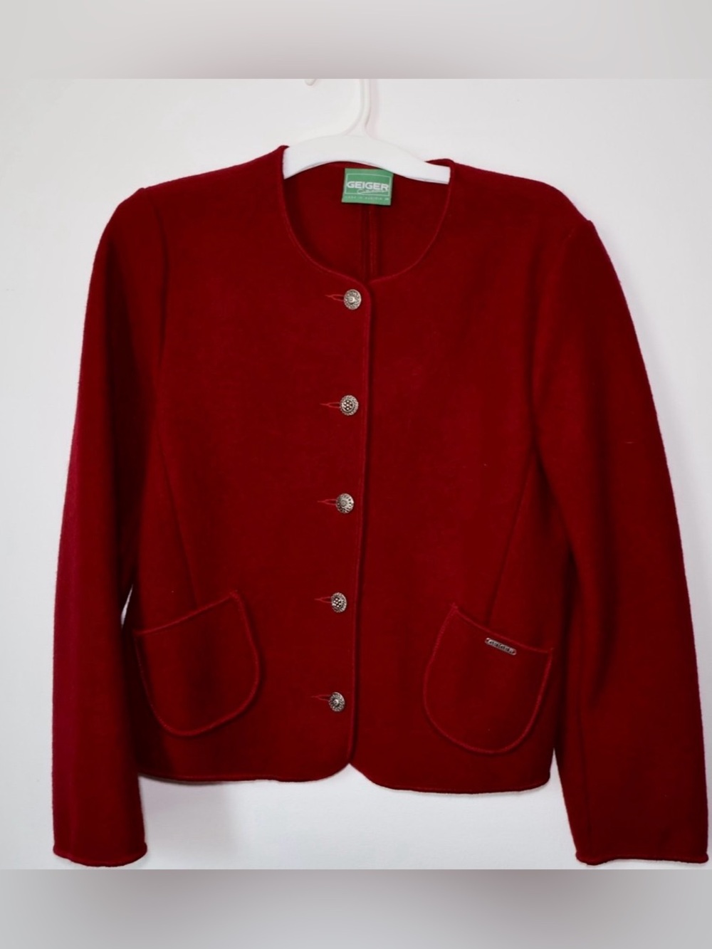 Vintage Geiger Austria Boiled Wool Jacket – Burgundy